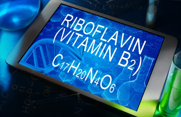 Riboflavina (vitamina B2 ) — Foto Stock
