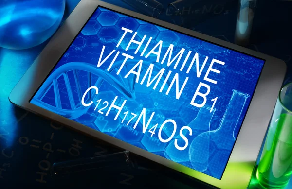 Tiamina lub witamina B1 — Zdjęcie stockowe