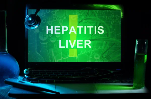 Hepatitis liver — Stock Photo, Image