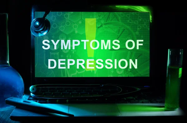 Příznaky deprese — Stock fotografie