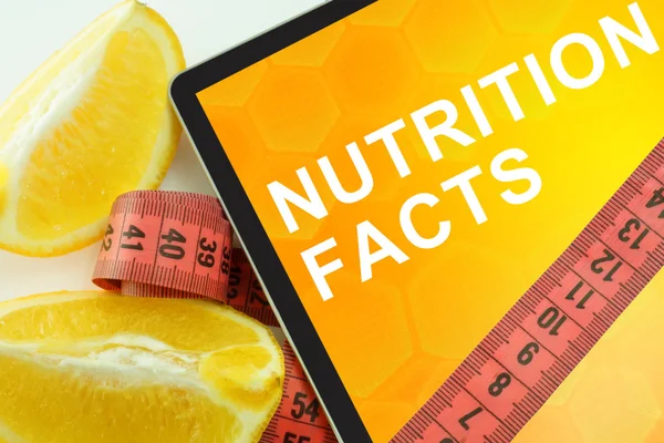 Nutrition facts — Stock Photo, Image