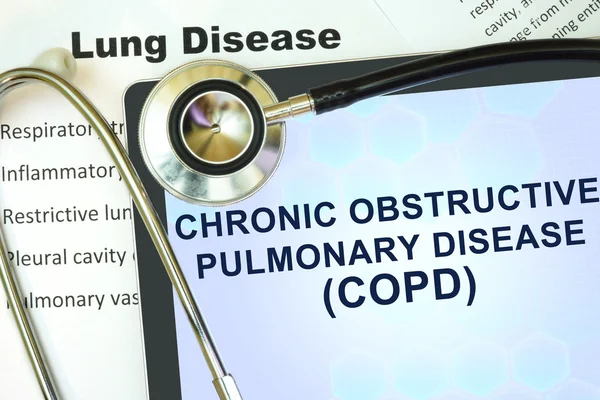 Enfermedad pulmonar obstructiva crónica (EPOC) ) — Foto de Stock