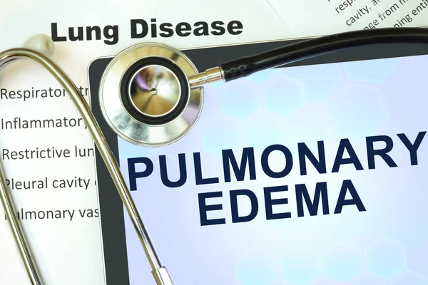 Pulmonary edema — Stock Photo, Image