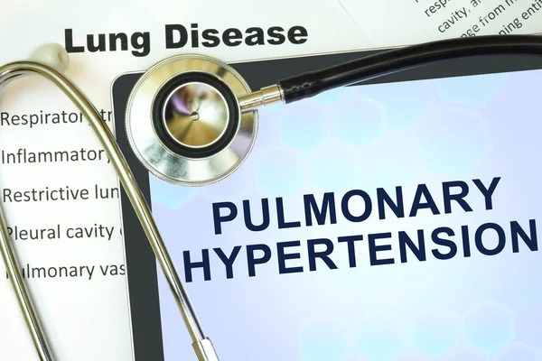 Hipertensión pulmonar — Foto de Stock