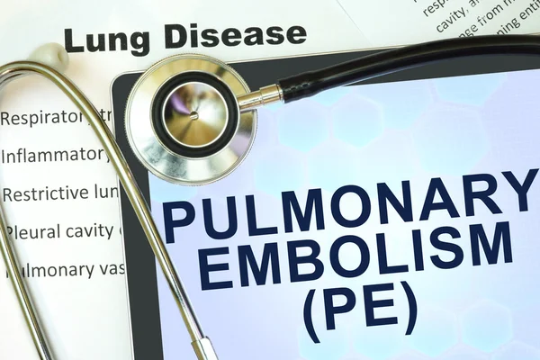 Embolia pulmonar (EP) ) — Foto de Stock