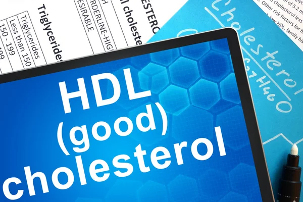 Cholesterol HDL (dobry). — Zdjęcie stockowe