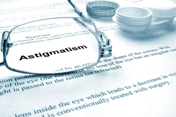 Astigmatismo — Foto Stock