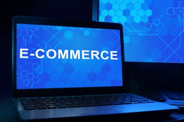 Bilgisayar kelime e-ticaret ile.