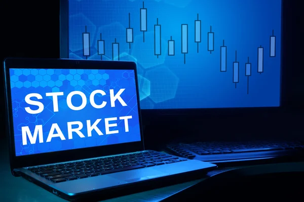 Számítógép szavakkal Stock Market. — Stock Fotó