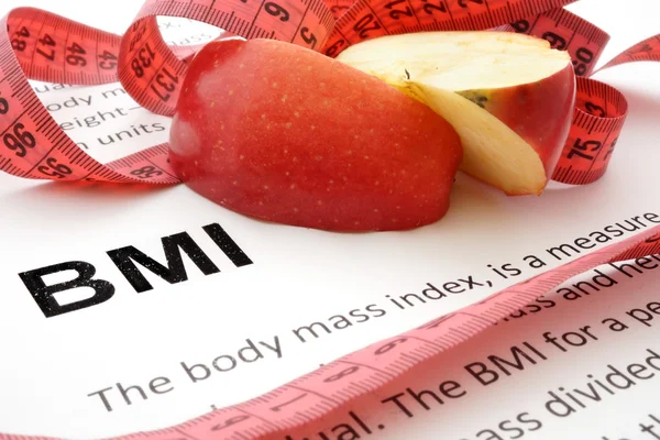 身体质量指数 bmi — 图库照片