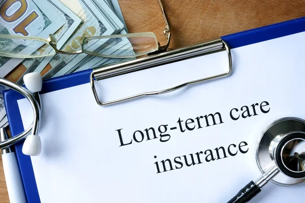 Long-term care insurance form and dollars.