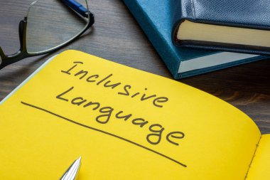 Özel bir dil defteri. Saygıdeğer iletişim konsepti.