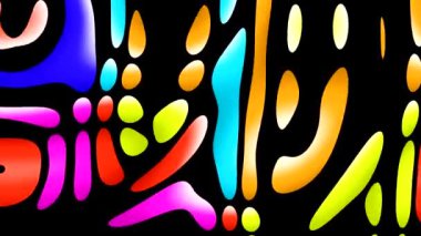 Çok renkli boya, gece arkaplanlı hareket grafiklerini düşürür