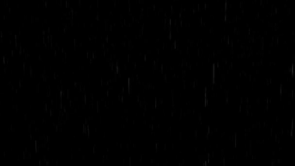 Gece Arkaplanlı Yağış Hareketi Grafikleri — Stok video