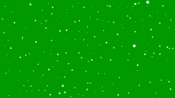 闪烁着绿屏背景的星星运动图形 — 图库视频影像