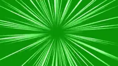 Yeşil ekran arkaplan ile hız çizgileri hareket grafikleri