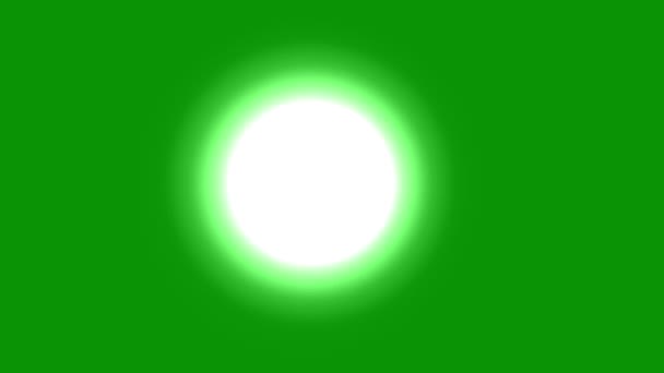 Świecąca Grafika Ruchu Gwiazdy Zielonym Tle Ekranu — Wideo stockowe