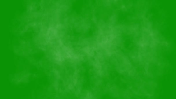 Gráficos Humo Blanco Con Fondo Pantalla Verde — Vídeos de Stock