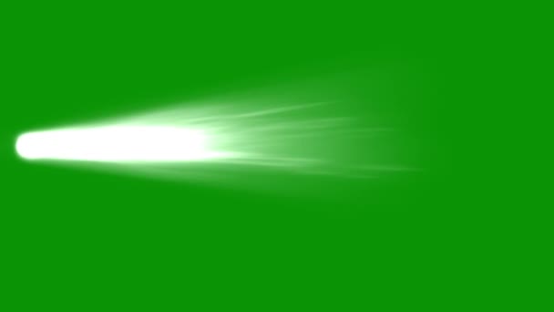 Lichtstroom Bewegende Graphics Met Groene Achtergrond — Stockvideo