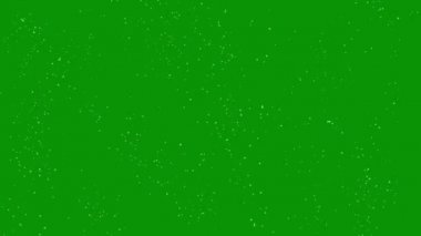 Yeşil ekran arkaplan ile uçan toz parçacıkları hareket grafikleri