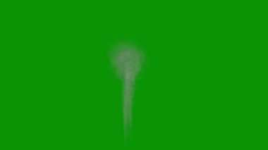 Yeşil ekran arkaplanlı siyah duman hareketi grafikleri