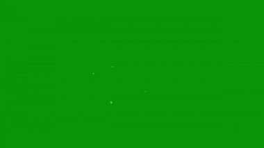 Parlak simli parçacıklar yeşil ekran arkaplanlı hareket grafikleri