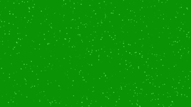 Estrelas Através Gráficos Movimento Espacial Com Fundo Tela Verde — Vídeo de Stock