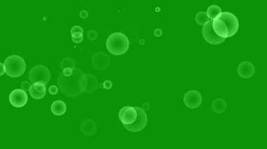 Yeşil ekran arkaplanlı sihirli flaş daireler hareket grafikleri