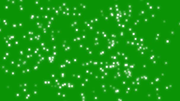 緑の画面の背景を持つフラッシュ正方形のモーショングラフィックス — ストック動画