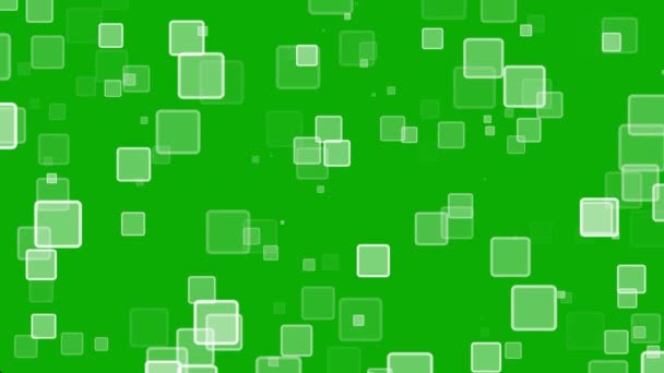 Cuadrado Transparente Forma Gráficos Movimiento Con Fondo Pantalla Verde — Vídeos de Stock