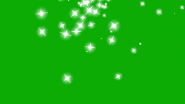 緑の画面の背景を持つ花火のモーショングラフィックス — ストック動画
