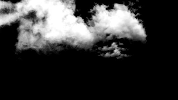 Gece Arkaplanı Ile Hareket Eden Bulutlar Grafikleri — Stok video