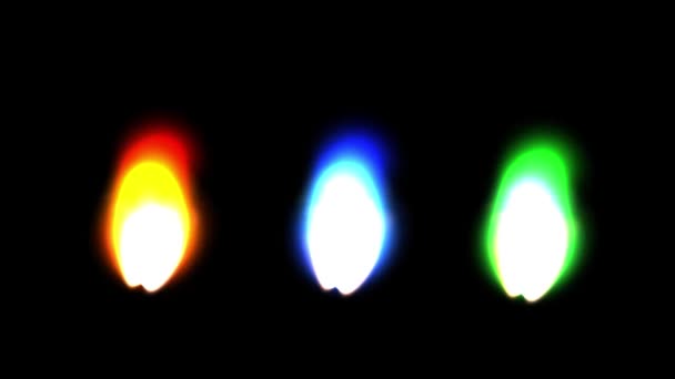 Renkli Mum Işıkları Gece Arkaplanlı Hareketli Grafikler — Stok video