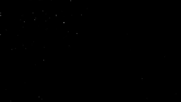 具有夜间背景的落灰颗粒运动图形 — 图库视频影像
