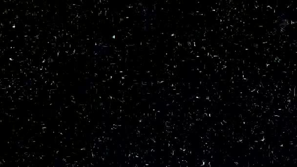 Графика Движения Дождя Ночным Фоном — стоковое видео