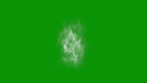 緑色の画面の背景を持つ水蒸気運動グラフィックス — ストック動画