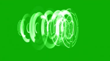 Yeşil ekran arkaplanlı dijital işleme grafikleri