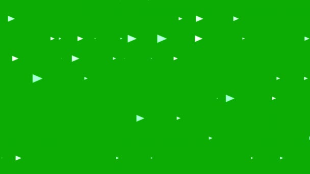 绿屏背景箭头符号运动图形 — 图库视频影像