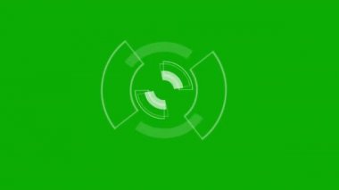 Yeşil ekran arkaplanlı dijital işleme grafikleri