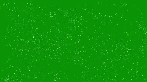 Hóesés Mozgás Grafika Zöld Képernyő Háttér — Stock videók