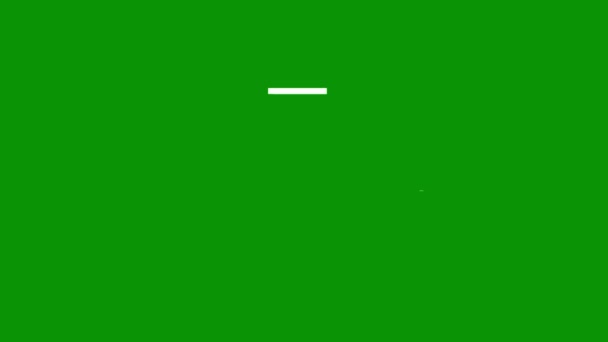 Γραμμές Ταχύτητας Flash Γραφικά Κίνησης Πράσινο Φόντο Οθόνη — Αρχείο Βίντεο