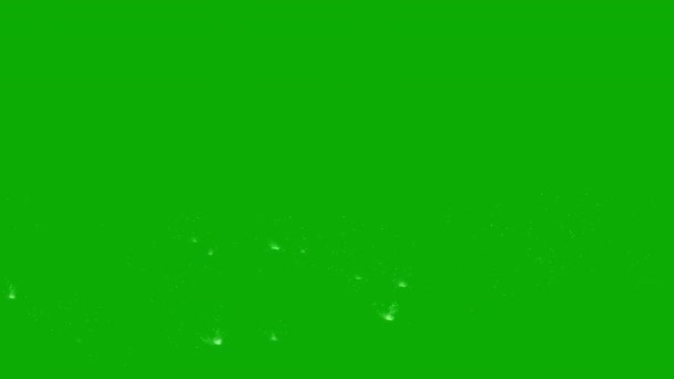 绿色屏幕背景的雨滴运动图形 — 图库视频影像