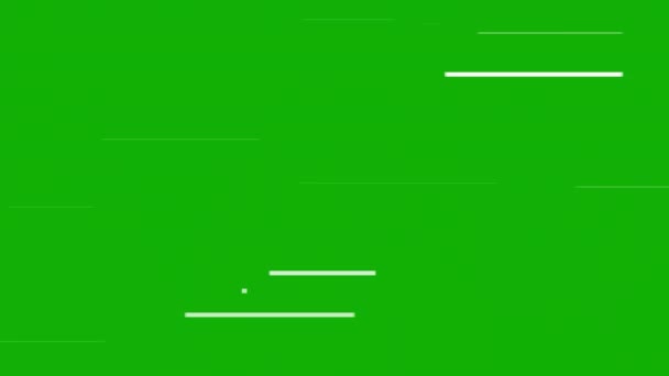 Hastighet Linjer Rörelse Grafik Med Grön Skärm Bakgrund — Stockvideo