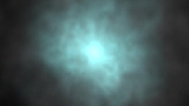 夜を背景にした青い煙の動きのグラフィック — ストック動画