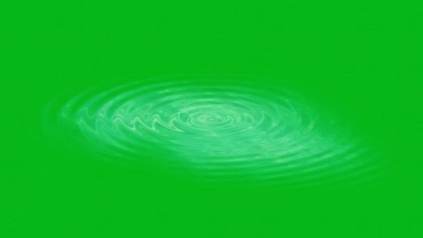 Ondas Água Movimento Gráficos Com Fundo Tela Verde — Vídeo de Stock