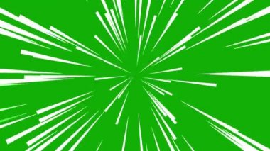 Yeşil ekran arkaplanlı ışık ışınları hareket grafikleri