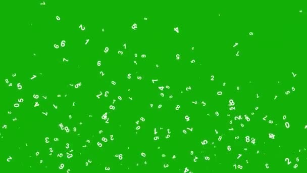 Aumento Los Números Gráficos Movimiento Con Fondo Pantalla Verde — Vídeo de stock