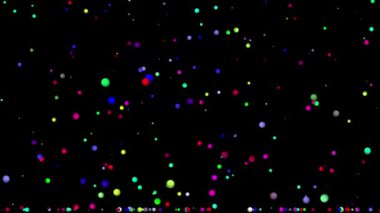 Gece arkaplanlı rengarenk toplar