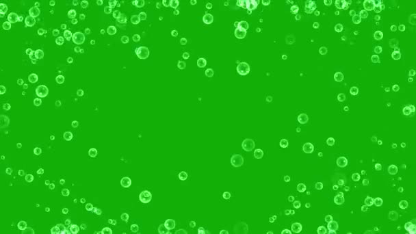 Bulles Savon Flux Graphiques Mouvement Avec Fond Écran Vert — Video