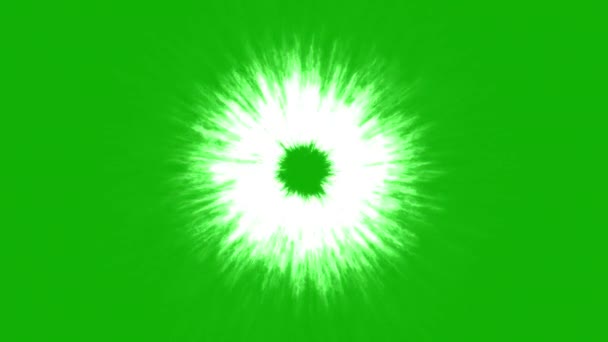 Raios Luz Energia Gráficos Movimento Com Fundo Tela Verde — Vídeo de Stock